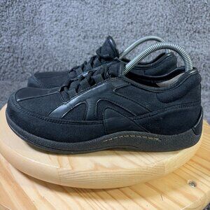 Barefoot Freedom Shoes Womens Size 8 Wide Black Suede Leather Orthopedic Sneaker
